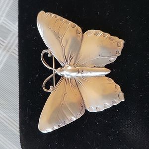 Elias Fine Pewter Butterfly Brooch